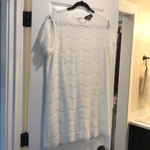 Lulus white lace dress